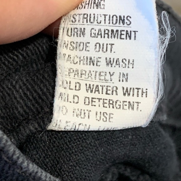 Black Vintage 80's 90's Western Denim Pants w/Stirrups Sz 9 Juniors 26 Women's - Picture 4 of 7